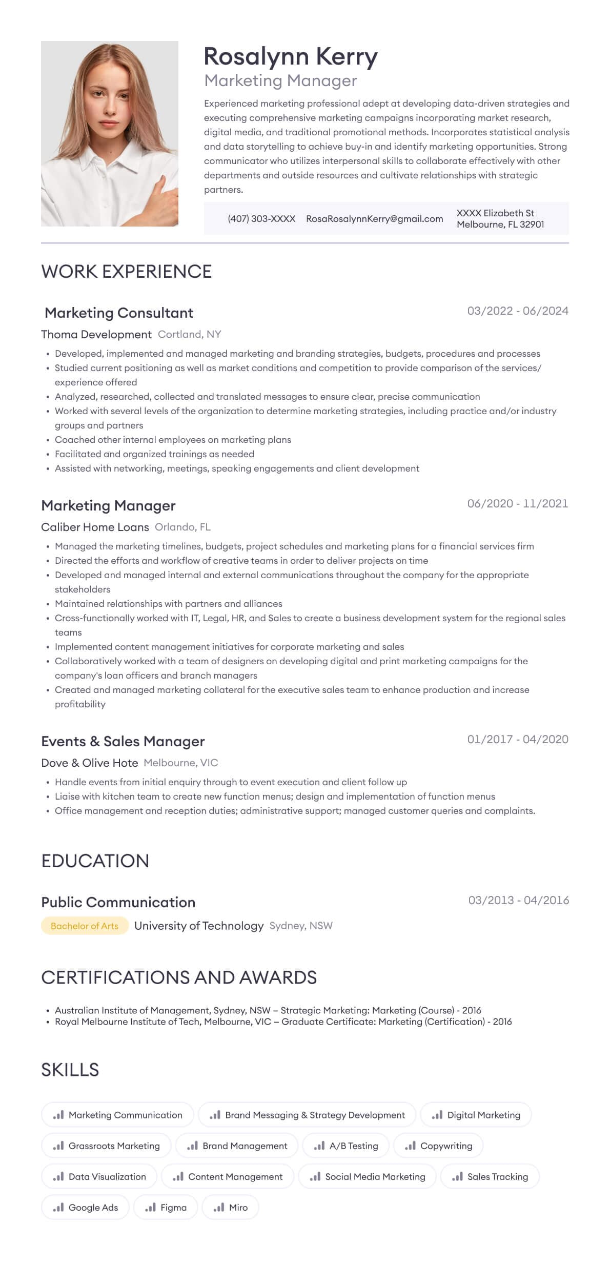 Resume example